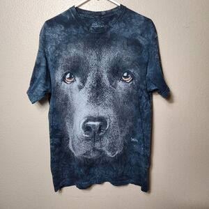 The Mountain Black Labrador Tie Dye Short Sleeve Tee-Size M